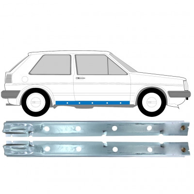 Notranji popravni panel praga za VW Golf 2 1982-1992 / Levo+Desno / Komplet 11027