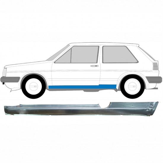 Prag za VW Golf 2 1982- / Leva 7098