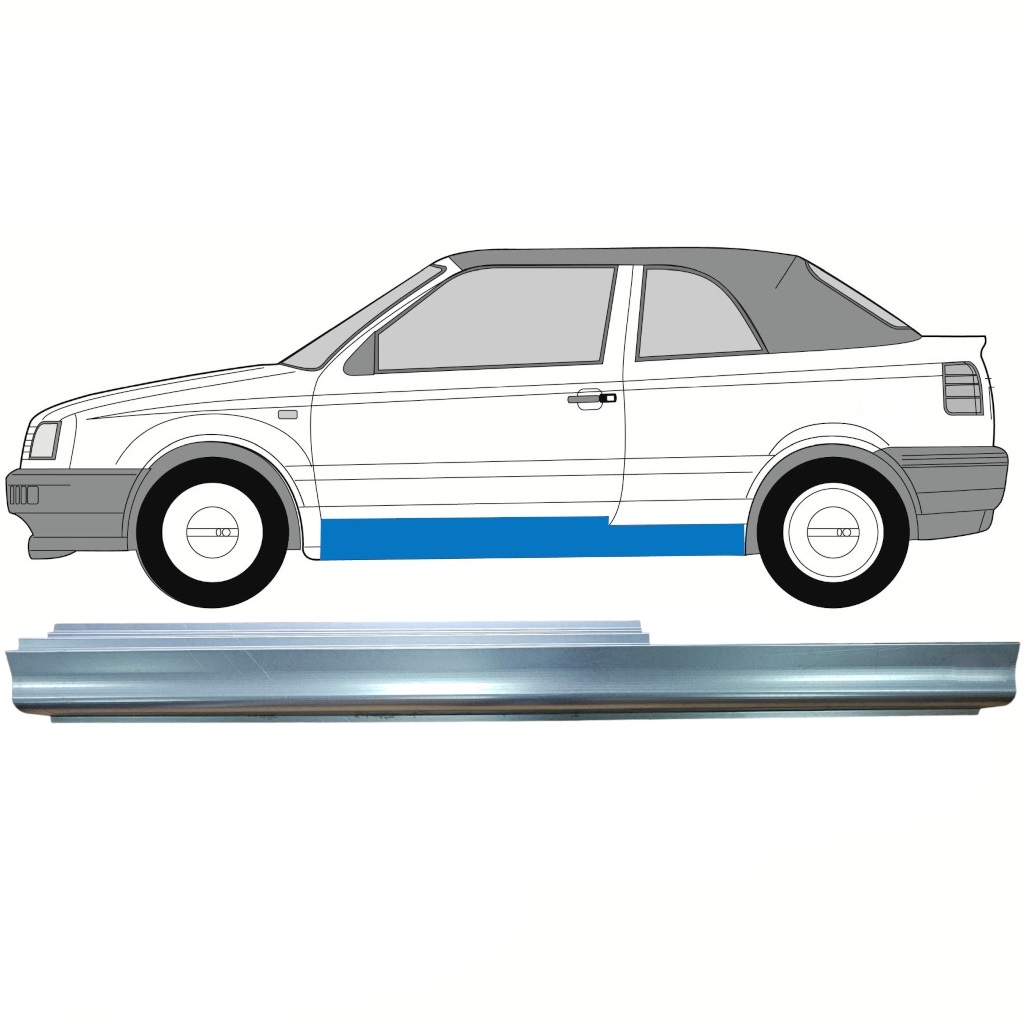 Prag Za Volkswagen Golf 3 1991-1998 / Leva / Cabrio 8752