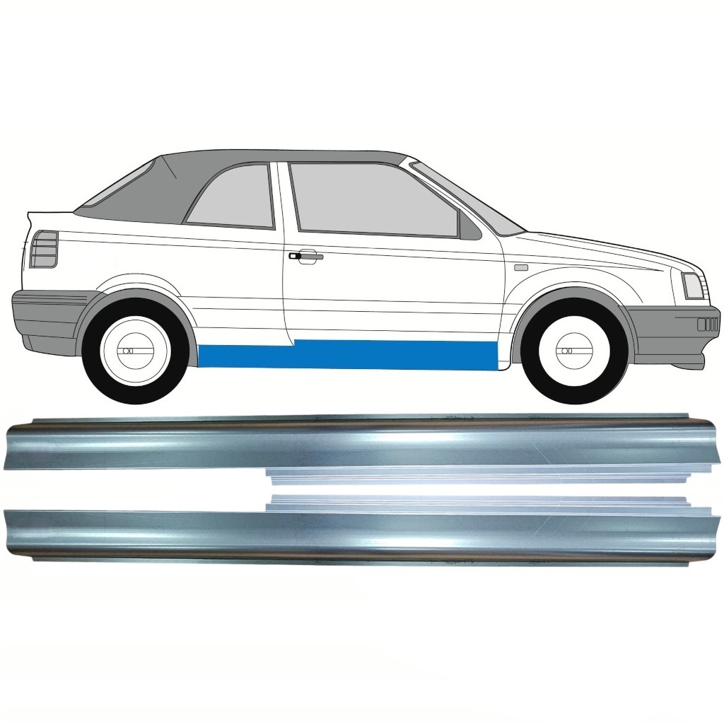 Prag Za Volkswagen Golf 3 1991-1998 / Levo+Desno / Cabrio / Komplet 10374