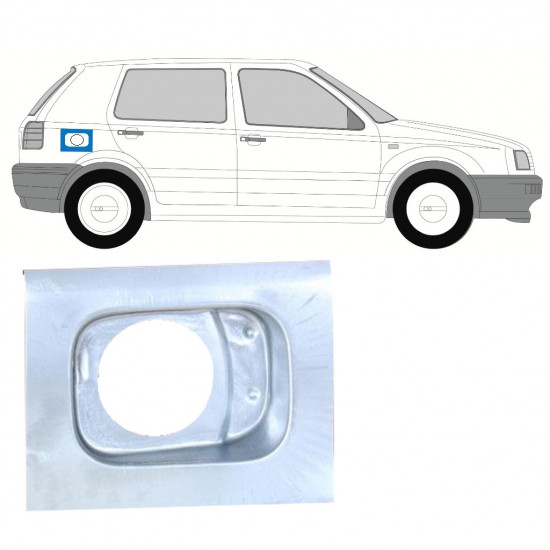 Popravni panel odprtine za gorivo za Volkswagen Golf 3 1991- 12512