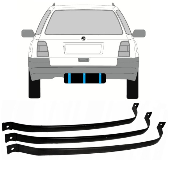 Trakovi za pritrditev rezervoarja goriva za Volkswagen Golf 3 1991-1998 / COMBI 9366