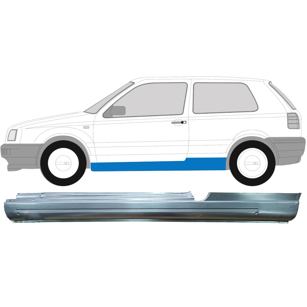 Prag Za Vw Golf 3 1991- / Leva 7092