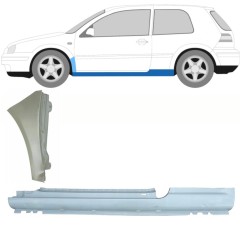 Popravni panel celotnega praga in sprednjega blatnika za Volkswagen Golf 4 1997-2006 / Leva / Komplet 8732