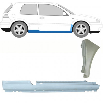 Popravni panel praga in sprednjega blatnika za VW Golf 4 1997- / Desna /  8731