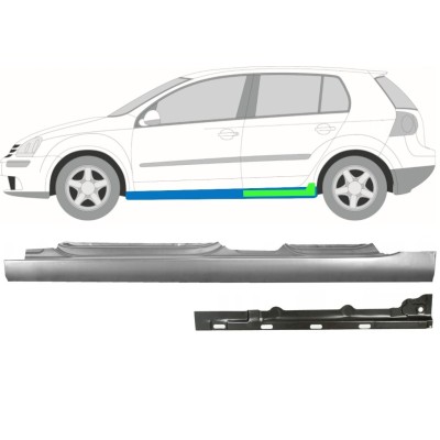 Popravni panel notranjega in zunanjega praga za Volkswagen Golf 5 2003-2009 / Leva / Komplet 11139