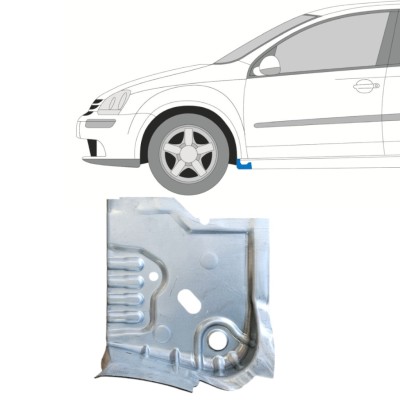 Popravni panel praga pod vrati za Volkswagen Golf 5 2003-2009 / Leva 14907