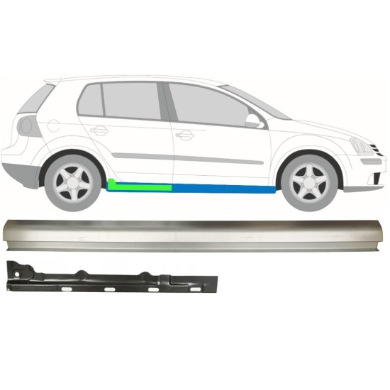 Popravni panel notranjega in zunanjega praga za Volkswagen Golf 5 2003-2009 / Desna / Komplet 11708