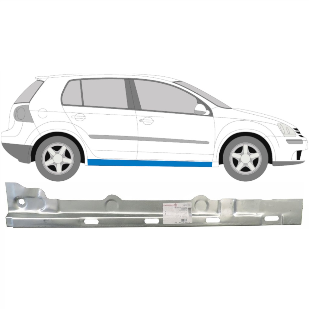 Notranji Popravni Panel Praga Za Vw Golf 5 2003-2009 / Desna 7085