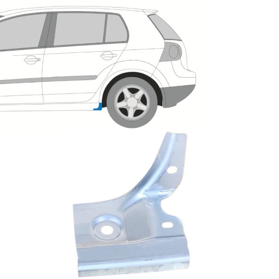Popravni panel praga pod vrati za Volkswagen Golf 5 2003-2009 / Leva 16113