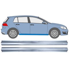 Prag za Volkswagen Golf 7 2012- / Levo+Desno / Komplet 12454