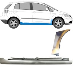 Popravni panel celotnega praga in sprednjega blatnika za Volkswagen Golf Plus 2005-2013 / Desna / Komplet 10380