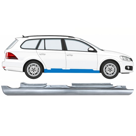 Prag za Volkswagen Golf 6 2008-2013 / Desna / COMBI 17047
