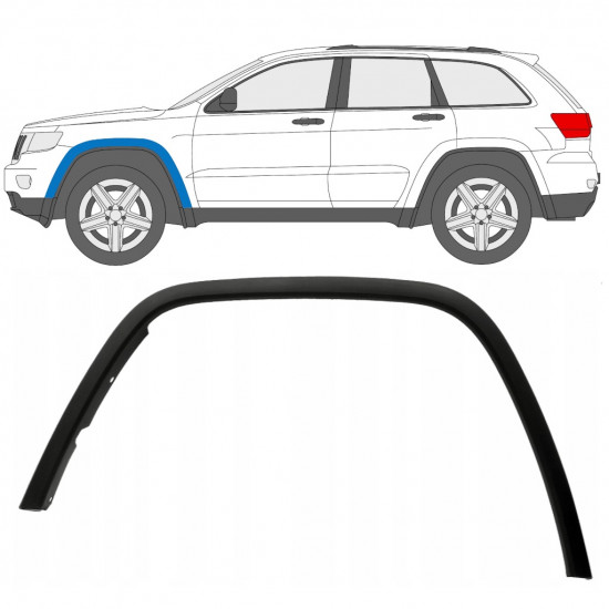 Sprednji blatnik zaščita za Jeep Grand Cherokee 2010-2021 / Leva 12949