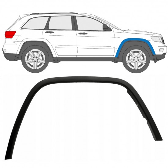 Sprednji blatnik zaščita za Jeep Grand Cherokee 2010-2021 / Desna 12948