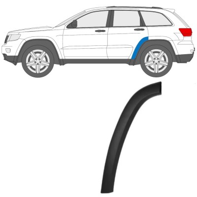 Obloga stranskega dela zadnjega blatnika za Jeep Grand Cherokee 2010-2021 / Leva 15852