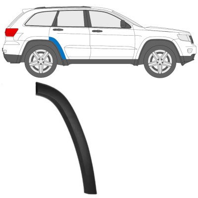 Obloga stranskega dela zadnjega blatnika za Jeep Grand Cherokee 2010-2021 / Desna 15851