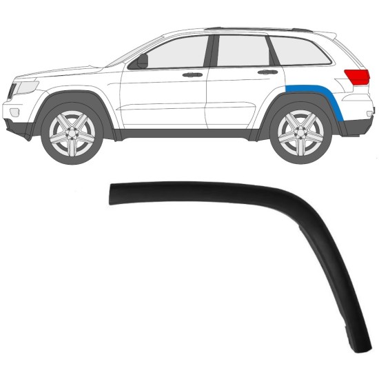 Obloga stranskega dela zadnjega blatnika za Jeep Grand Cherokee 2010-2021 / Leva 15850