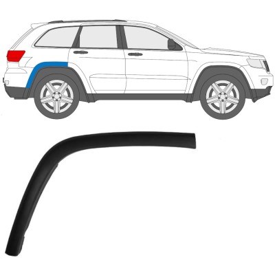 Obloga stranskega dela zadnjega blatnika za Jeep Grand Cherokee 2010-2021 / Desna 15849