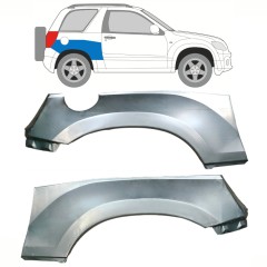 Popravni panel zgornjega dela zadnjega blatnika za Suzuki Grand Vitara 2005-2014 / Levo+Desno / Komplet 10267