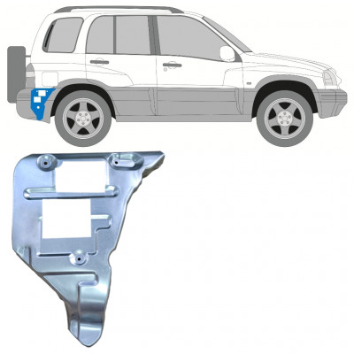 Popravni panel za montažo zadnjega odbijača za Suzuki Grand Vitara 1997-2005 / Desna 11699