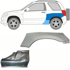 Reparaturni del praga in zadnjega blatnika za Suzuki Grand Vitara 2005-2014 / Leva / Komplet 10841