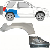 Reparaturni del praga in zadnjega blatnika za Suzuki Grand Vitara 2005-2012 / Desna / Komplet 10840