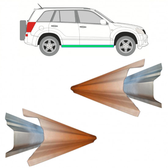 Popravni panel notranjega in zunanjega praga za Suzuki Grand Vitara 2005-2012 / Komplet 11491