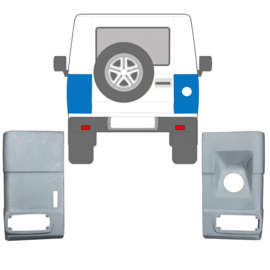 Popravni panel zadnjega vogala za Mercedes G-Class 1979- / Levo+Desno / Komplet 10675