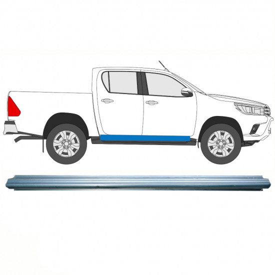 Prag za Toyota Hilux 2015- / Levo = Desno (simetrično) 10139