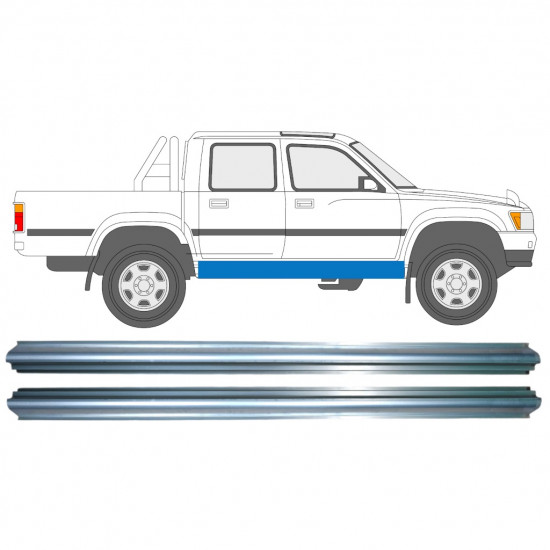 Prag za Toyota Hilux 1988-2001 / Levo = Desno (simetrično) / Komplet 10020