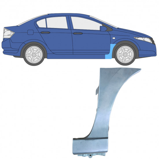 Popravni panel prednjega blatnika za Honda City 2008-2013 / Desna 7855