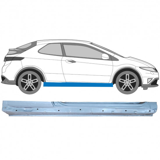 Prag za Honda Civic 2005-2011 / Desna 7194