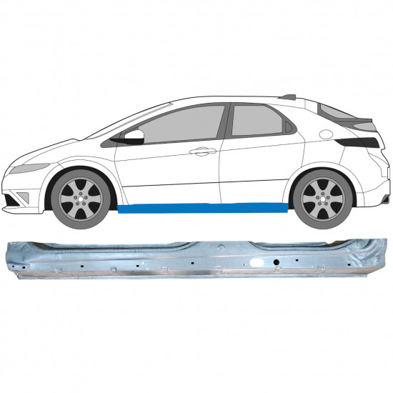 Prag za Honda Civic 2005-2011 / Leva 7193