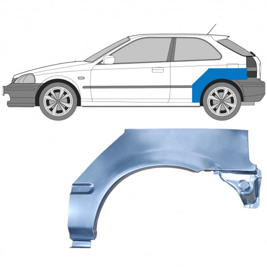 Bok delni za Honda Civic 1995-2000 / Leva 5126