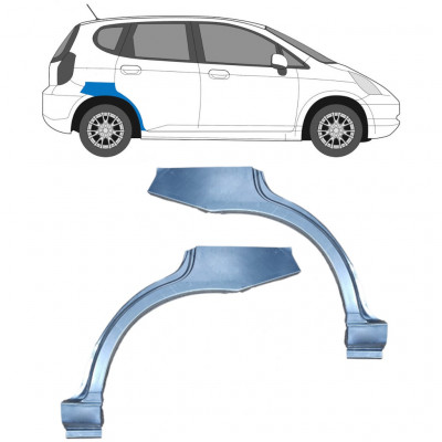 Bok delni za Honda Jazz Gd 2002-2008 / Levo+Desno / Komplet 9195