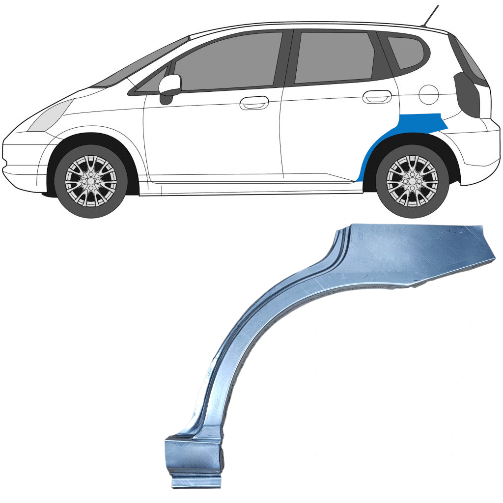 Bok Delni Za Honda Jazz Gd 2002-2008 / Leva 6180