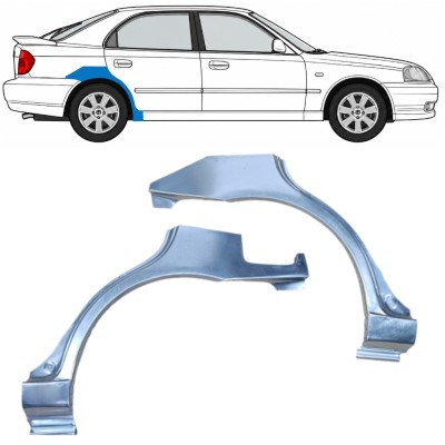 Bok delni za Hyundai Accent 2000-2006 / Levo+Desno / Komplet 9881