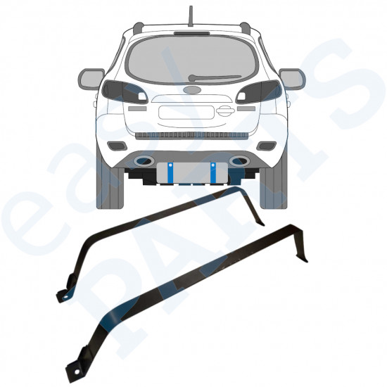 Trakovi za pritrditev rezervoarja goriva za Hyundai Santa Fe 2006-2012 9310