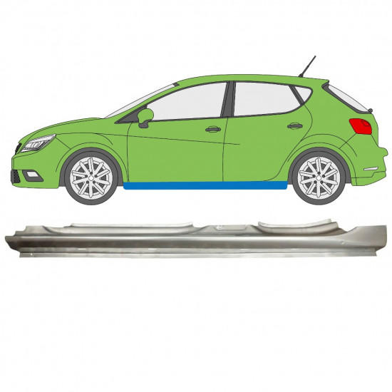 Prag za Seat Ibiza 2008- / Leva 11404