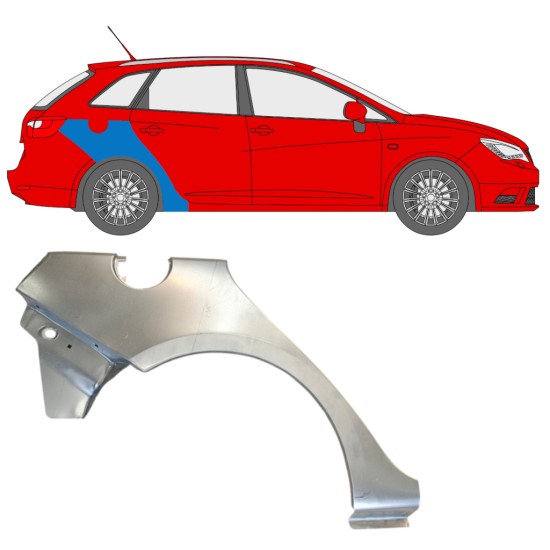 Bok delni za Seat Ibiza 2008-2017 / Desna / COMBI 14607