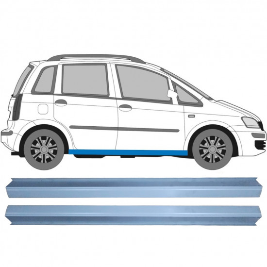 Prag za Fiat Idea 2004-2011 / Levo = Desno (simetrično) / Komplet 9548