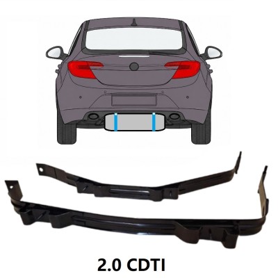 Trakovi za pritrditev rezervoarja goriva za Opel Insignia 2008-2017 17019