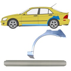 Reparaturni del praga in zadnjega blatnika za Lexus IS 1998-2005 / Leva / Komplet 10314