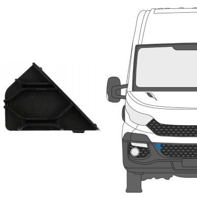 Sprednji vlečni kavelj odbijača za Iveco Daily 2014-2019 / Desna 16238