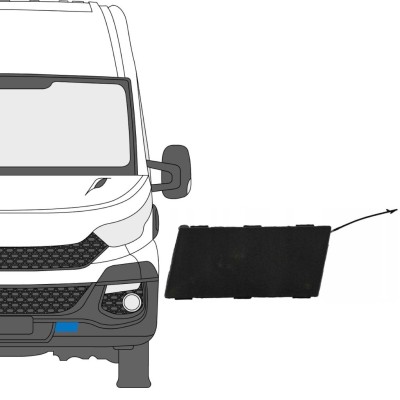 Sprednji vlečni kavelj odbijača za Iveco Daily 2014-2019 / Leva 16243