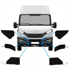 Sprednji vlečni kavelj odbijača za Iveco Daily 2019- / Komplet 10292