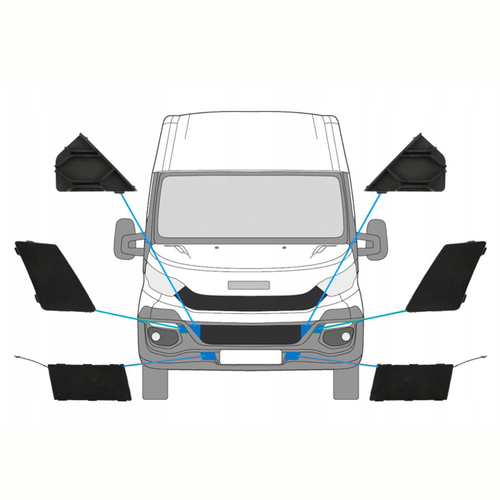 Sprednji Vlečni Kavelj Odbijača Za Iveco Daily 2014-2016 / Komplet 10293