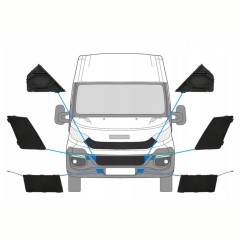 Sprednji vlečni kavelj odbijača za Iveco Daily 2014-2019 / Komplet 10293