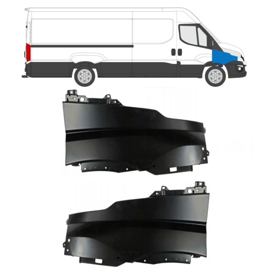 Sprednji blatnik za Iveco Daily 2014-2019 / Levo+Desno / Komplet 16156